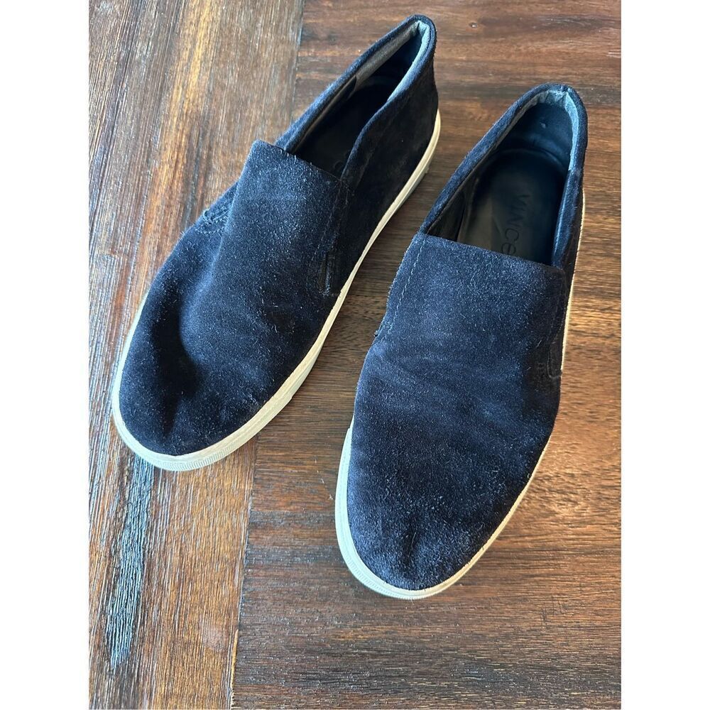 Women’s Vince Verrel black suede leather slip on